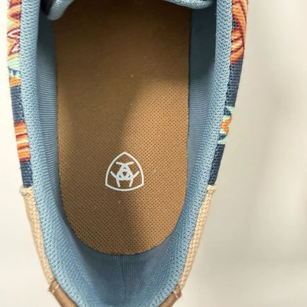 Ariat Hilo Navy Cave Creek Mens Slip-On Casual Shoes Southwest Size 10.5 NEW